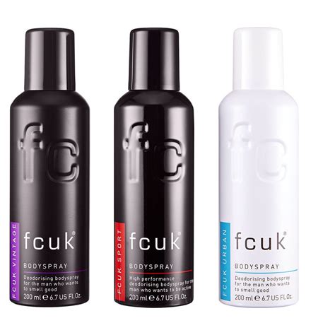 fcuk body spray.